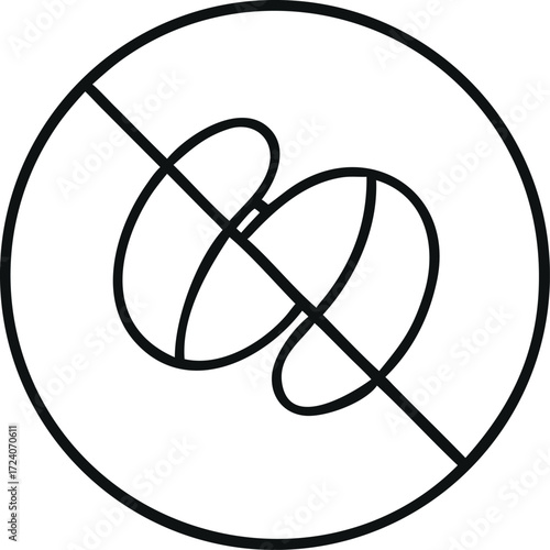 Atom symbol icon vector art design with a light flower pattern