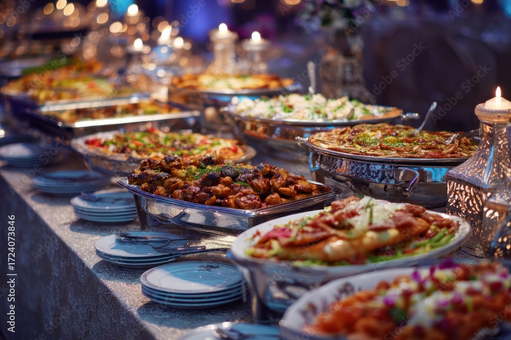 Fototapeta premium Luxurious Catering Feast for Celebration