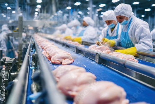 Modern Chicken Processing Plant