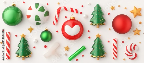 Colorful painted Easter eggs decoration for holiday celebration