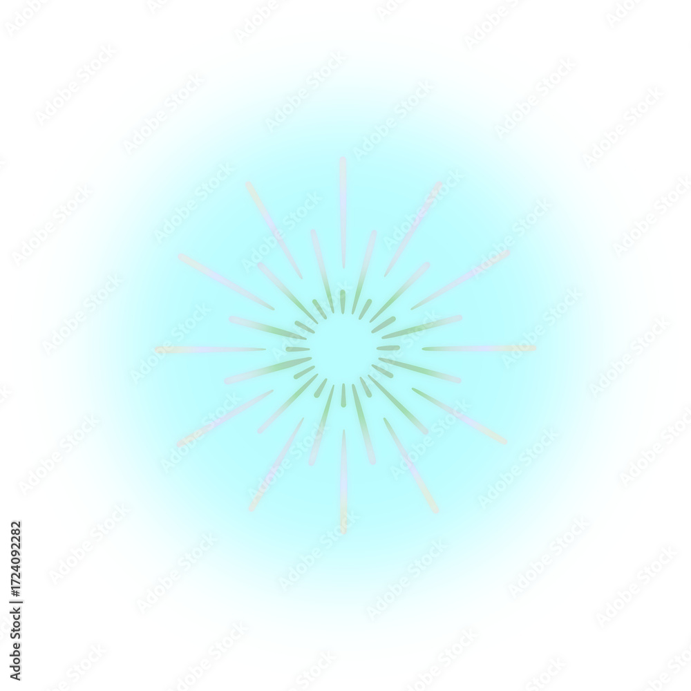 Fototapeta premium Burst of light isolated on transparent background, a vibrant and energetic design element