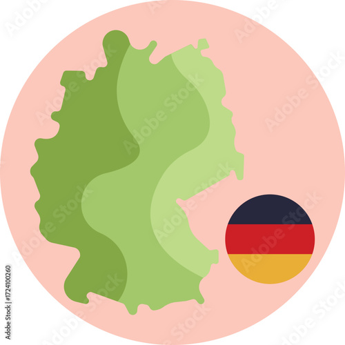 Map icon representing the country of Germany.