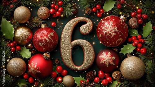 Christmas advent calendar day six holiday decorations