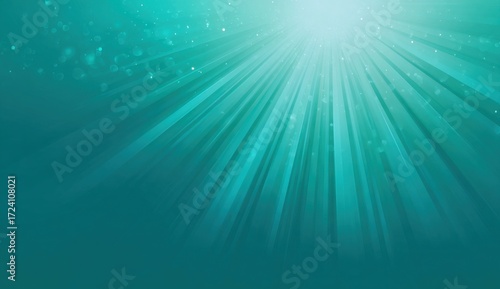 Teal radiating light background