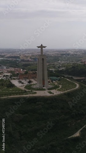 aerial view of lighthouse
