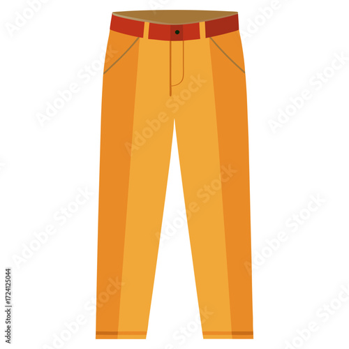 Shop stylish mustard yellow pants with red belt for men's fashion casual and formal wear needs