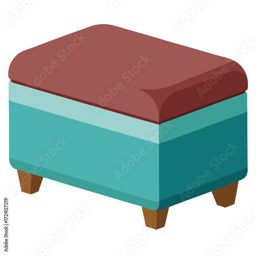 Discover stylish ottoman furniture: upholstered footstool, storage bench, and living room decor ideas