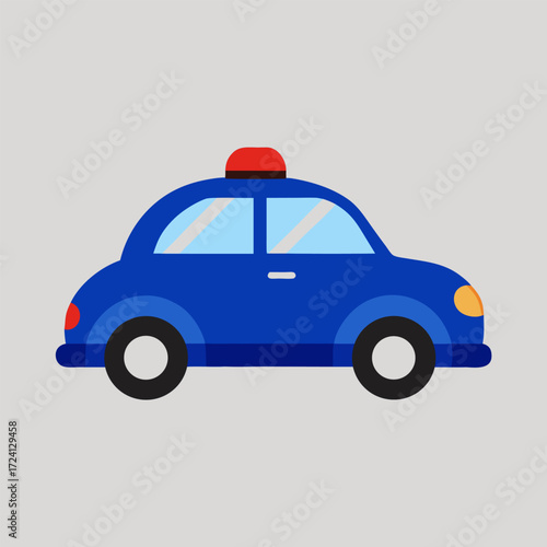 police car vector illustration