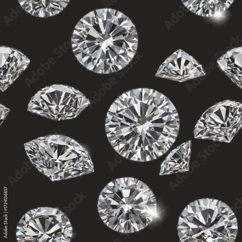 seamless pattern with diamond