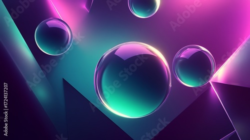 3d abstract background with beautiful and unique color contrast and amazing lightning textures