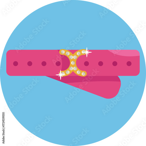 A stylish designer belt symbolizing elegance and high-end fashion.