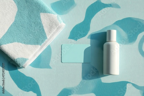 Soft textures and calming colors create serene atmosphere, perfe