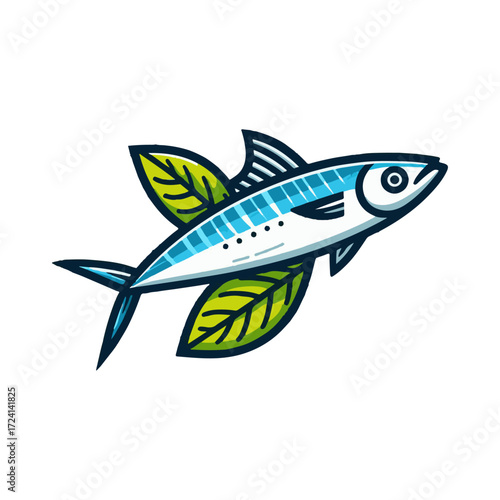 
sardine fish illustration design