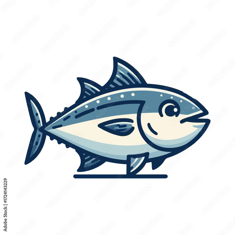 Obraz premium tuna fish illustration design