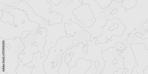 Abstract grey topography curve line texture geographic terrain grid map minimalist mountain relief monochrome landscape background, geometric seamless wavy line contour pattern modern art design.