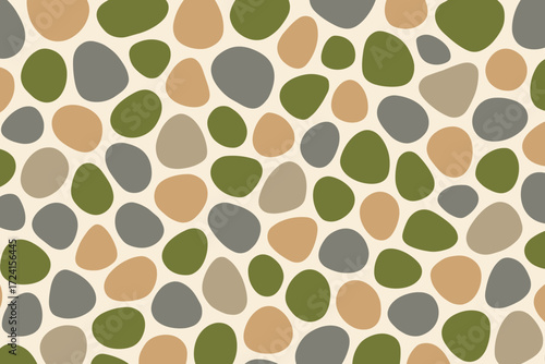 A modern abstract stone pattern with soft, earthy tones creating a calm, organic feel, perfect for a variety of design applications.