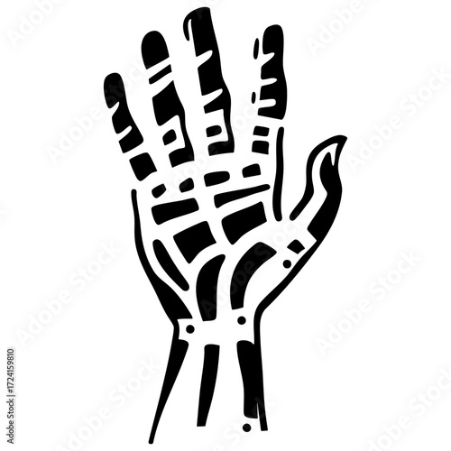 Zombie Hand Abstract Illustration