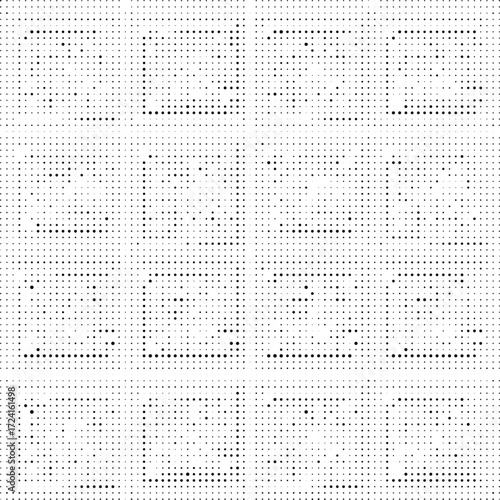 Black dotted rectangular seamless pattern background for posters textiles wallpapers branding packaging and digital design use