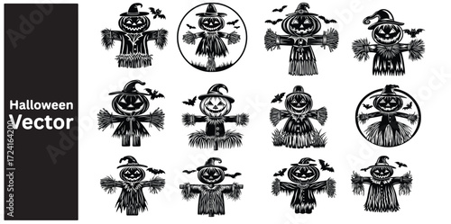 Collection of Happy Halloween Icons

