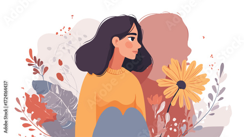 Forgive Yourself and Embrace Moving on: Positive Affirmation Image