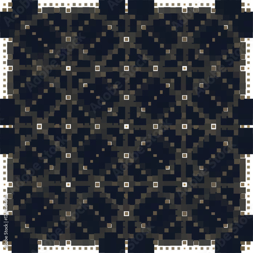 Dark pixel floral seamless pattern background for posters wallpapers packaging textile fashion design and digital templates use