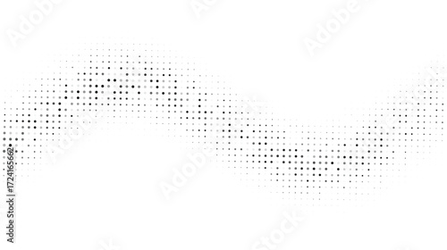 Minimal black dotted wave abstract background for posters wallpapers branding packaging textile design and digital templates use