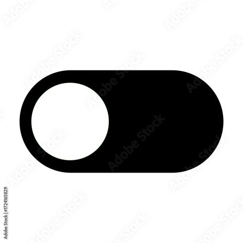 On Off toggle switch buttons. lock icon security symbol - locked, unlock icon button