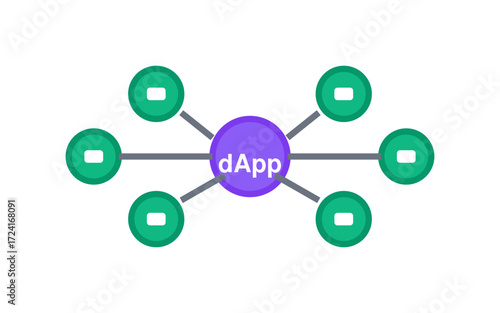 Decentralized App Icon - Web3 dApp Symbol