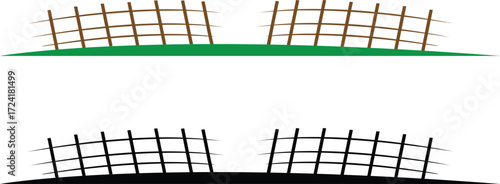 fence icon logo