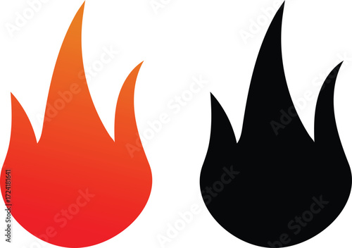 fire icon silhouette