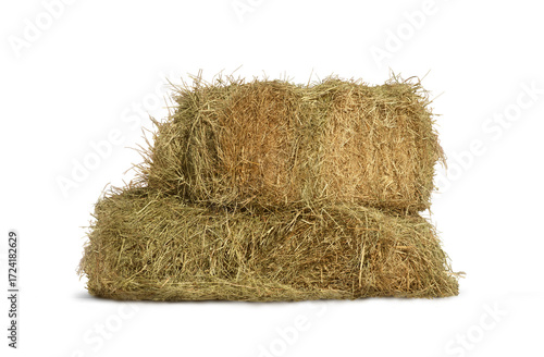 Haystack isolated over a white background