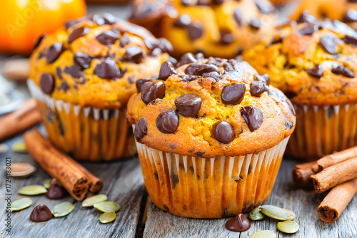 Decadent Pumpkin Chocolate Chip Muffins for Autumn