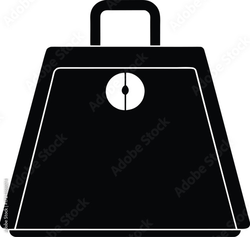 weight kilogram scale icon vector, fitness equipment symbol illustration
