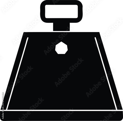 weight kilogram silhouette vector, mass measurement illustration
