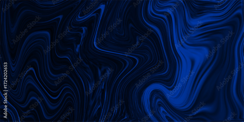 Abstract blue, white swirly wallpaper, wavy pattern texture, aquarelle colors mixing effect. Smooth, glossy texture mimics flowing ink or liquid smoke, with elegant curves. Acrylic painting on canvas