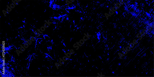 Abstract dark blue and stone grungy wall backdrop texture background. Creative paint gradients, splashes and stains for presentation and cover. Fractal art dark navy blue watercolor background.