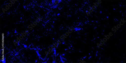 Abstract dark blue and stone grungy wall backdrop texture background. Creative paint gradients, splashes and stains for presentation and cover. Fractal art dark navy blue watercolor background.