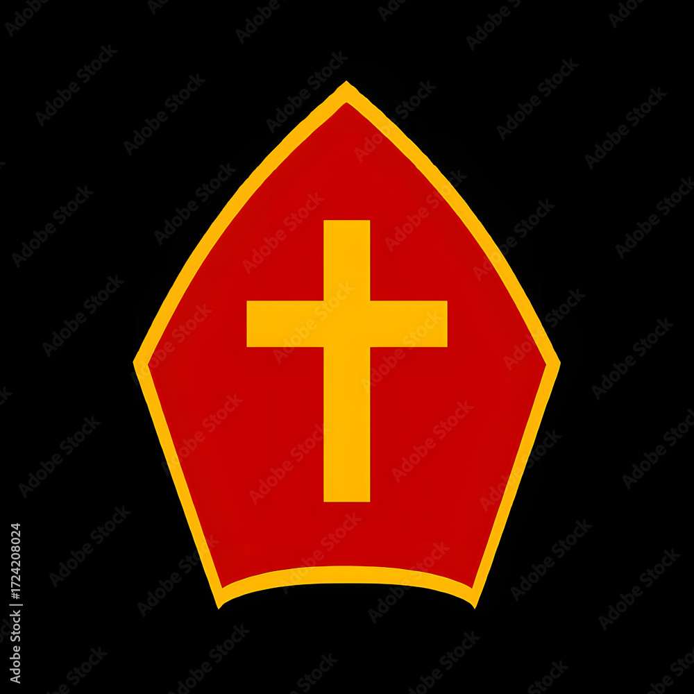 Obraz premium Sinterklaas hat vector background