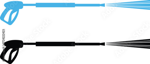  pressure washing gun icon silhouette