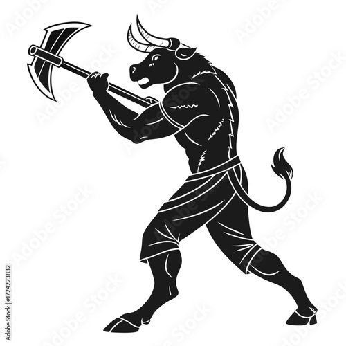 vector illustration of a warrior