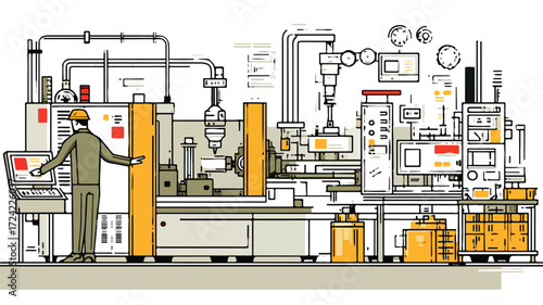 Efficient Precision Industrial Machine Tools in Production
