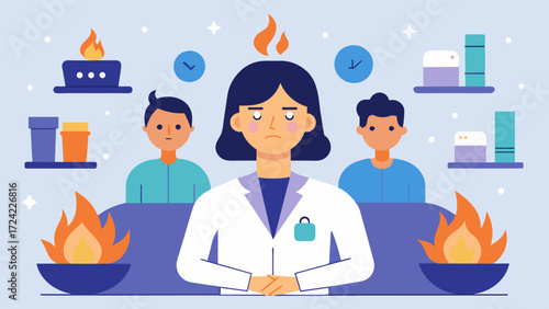 Are you feeling burnt out The spas team of expert practitioners are available to provide rejuvenating treatments and workshops designed to increase productivity and reduce stress.. Vector illustration
