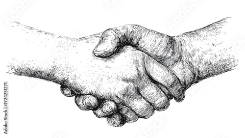 Two Hands Together Isolated on White Background - Professional Stock Photo