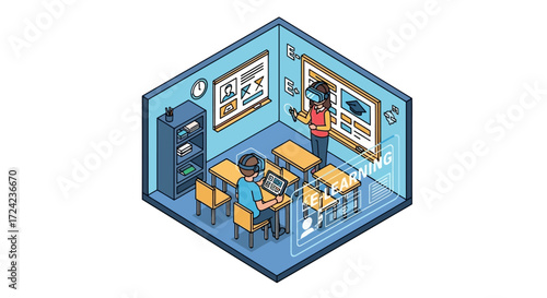Virtual Reality Classroom Immersive Learning Experience