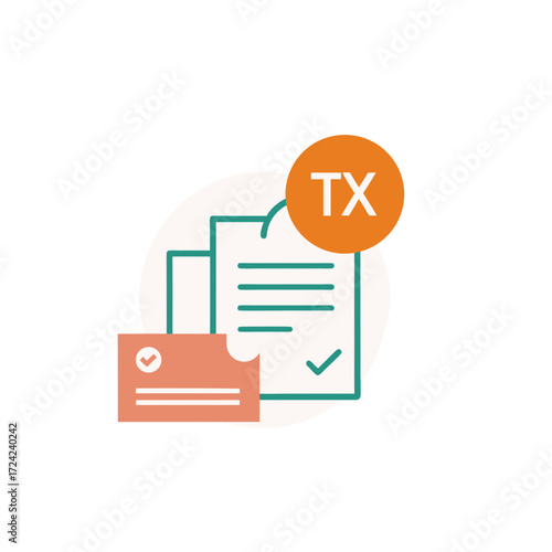 Financial transaction document approval with tx designation