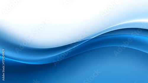 Dynamic abstract blue waves flowing with precise speed, creating a futuristic digital background for technology, data, innovation, and modern science presentations