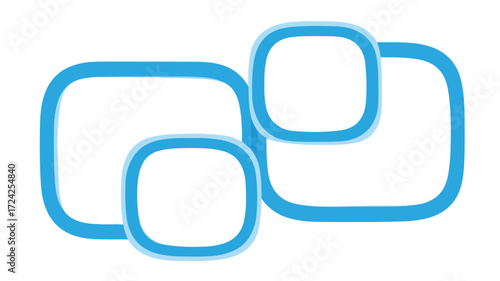 Wallpaper Mural Elegant Interconnected Oval Square Frames Vector Icon for Creative Designs Torontodigital.ca