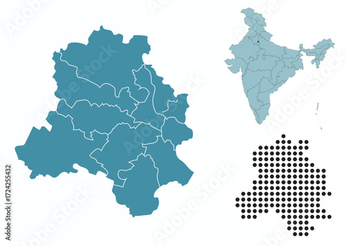 Set maps of Delhi city
