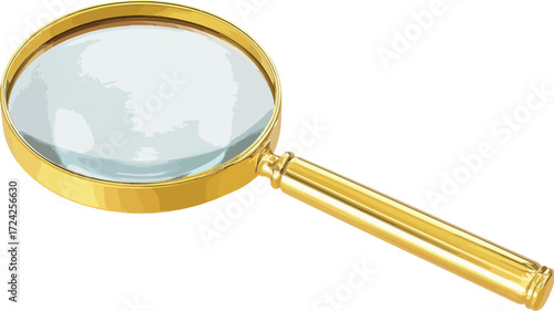 Professional Magnifying Glass Icon and Discovery Concept