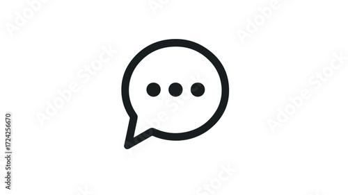 Professional Message Bubble Icon - Download Now for Creative Projects